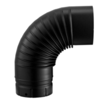 COUDE PLISSE 90  EMAIL NOIR MAT D.180